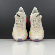 HOKA Clifton 9 Running Shoes in Ivory and Pink