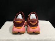HOKA Skyline Float X Trail Sneakers in Burgundy and Pink