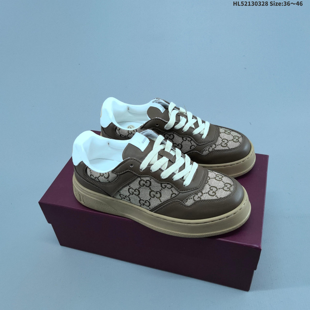 Gucci Low-Top Platform Sneakers, Style HL52130328