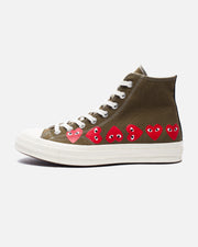 CONVERSE X CDG PLAY MULTI HEART CHUCK TAYLOR ALL STAR '70 HIGH