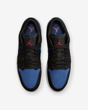 JORDAN AJ 1 LOW - BLACK/ SUMMIT WHITE/ TRUE BLUE