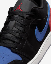 JORDAN AJ 1 LOW - BLACK/ SUMMIT WHITE/ TRUE BLUE