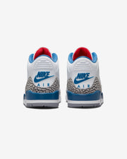 JORDAN AJ 3 RETRO - WHITE/ FIRE RED/ TRUE BLUE