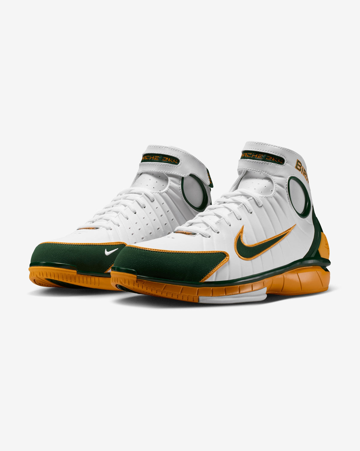 NIKE AIR ZOOM HUARACHE - WHITE/ DEEP FOREST/ CANYON GOLD