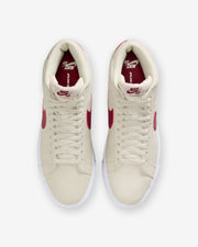 NIKE SB ZOOM BLAZER MID - PALEIVORY/ NOBLERED