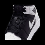 Air Jordan 1 Mid (GS)(Black/White-Black)