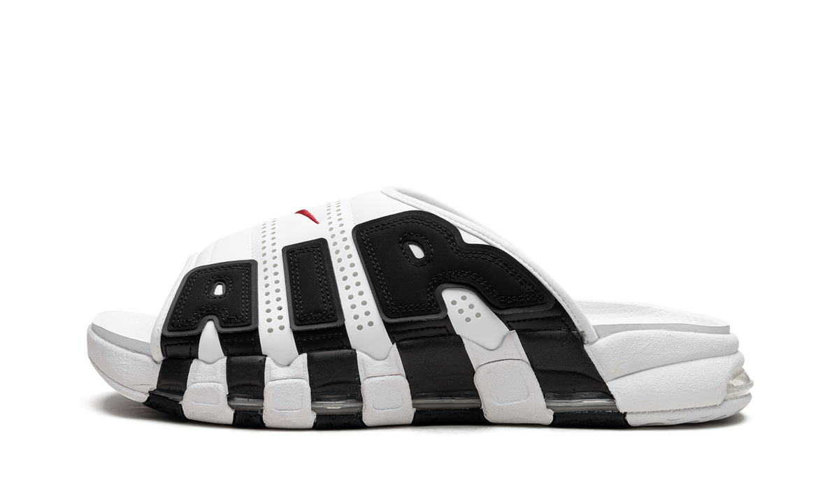 Air More Uptempo Slide NA "White Black Red" FB7815 100